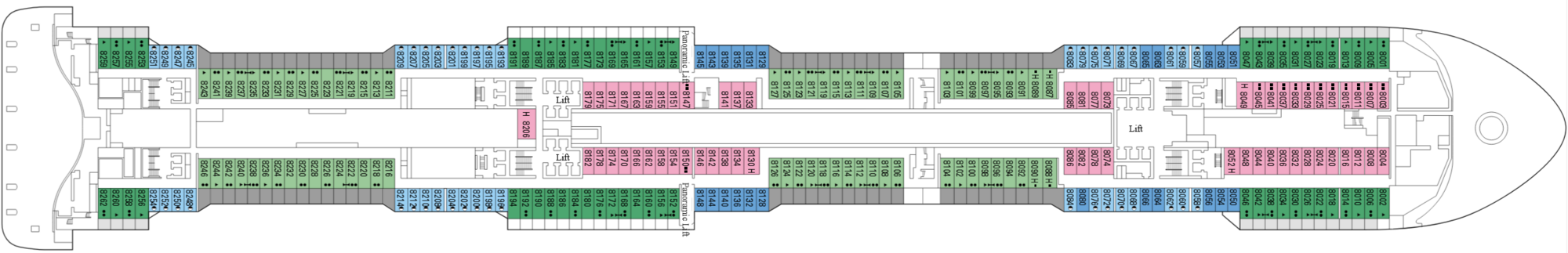 Deck 8 - Monet plan